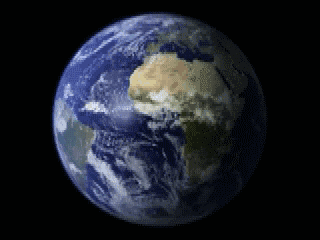 animation of earth spinning on its axis