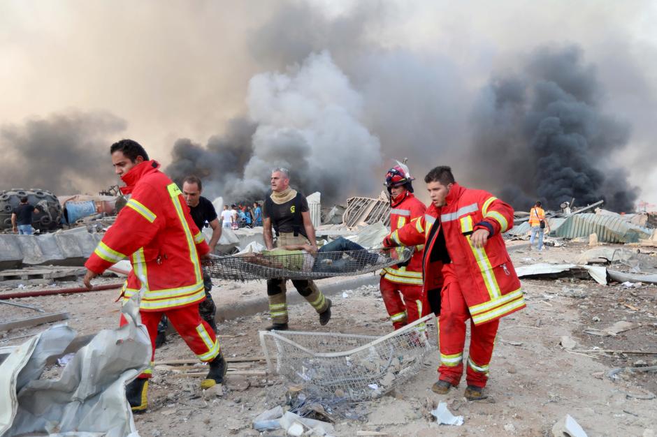 Non political news Explosion in Beirut 