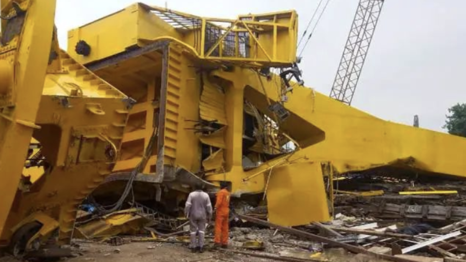 Indian shipyard crane collapse kills 11 during test