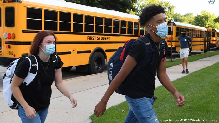 Learning pods and cardboard cubicles: US schools adapt to the pandemic