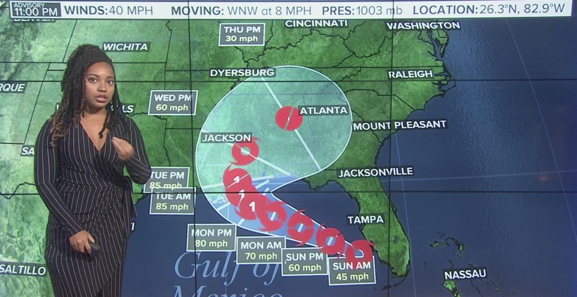 Tropical Storm Sally strengthens in the Gulf of Mexico