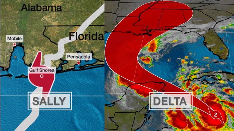 Hurricane Delta Rapidly Strengthens Into Cat 4
