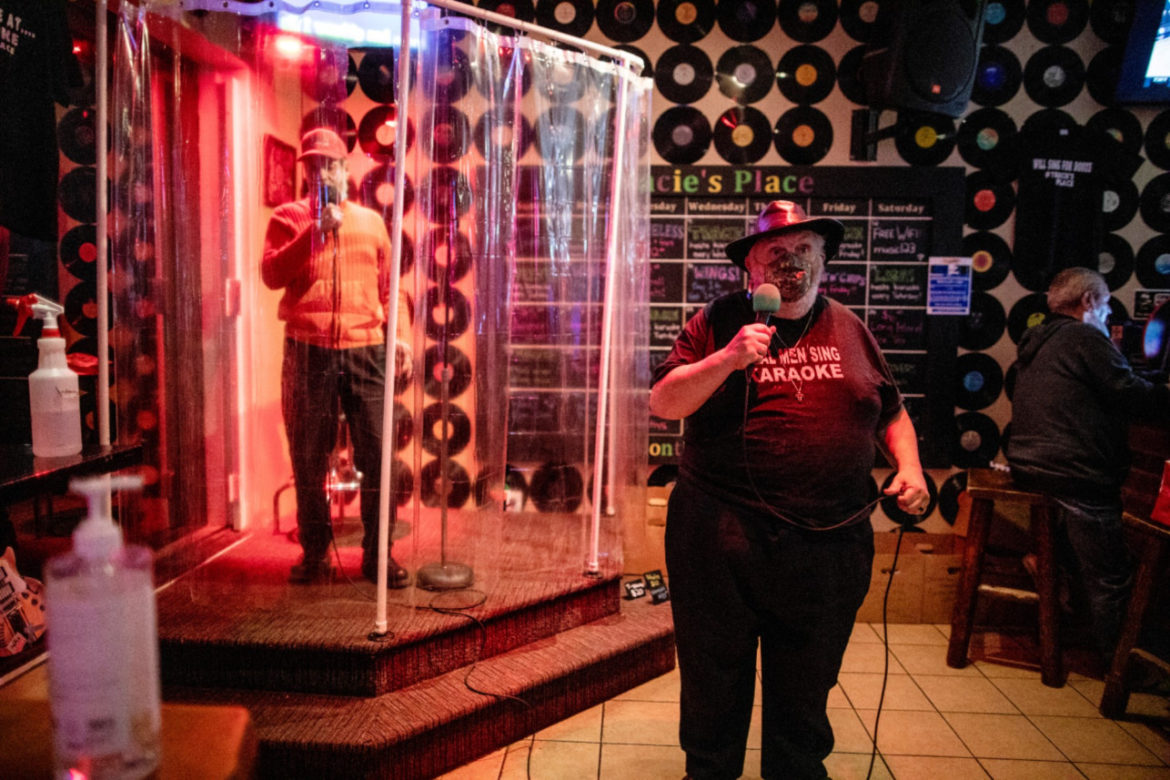 Karaoke bar lets customers sing in the shower during pandemic