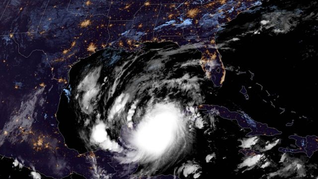 ‘Powerful’ Hurricane Delta makes landfall