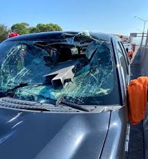 Florida driver lucky to be alive, chunk of metal crash, News Without Politics, daily unbiased news source