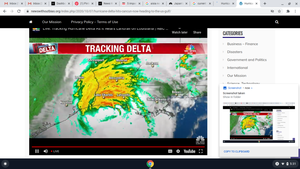 Hurricane Delta Live Updates: Category 2 Storm Heads Toward Louisiana