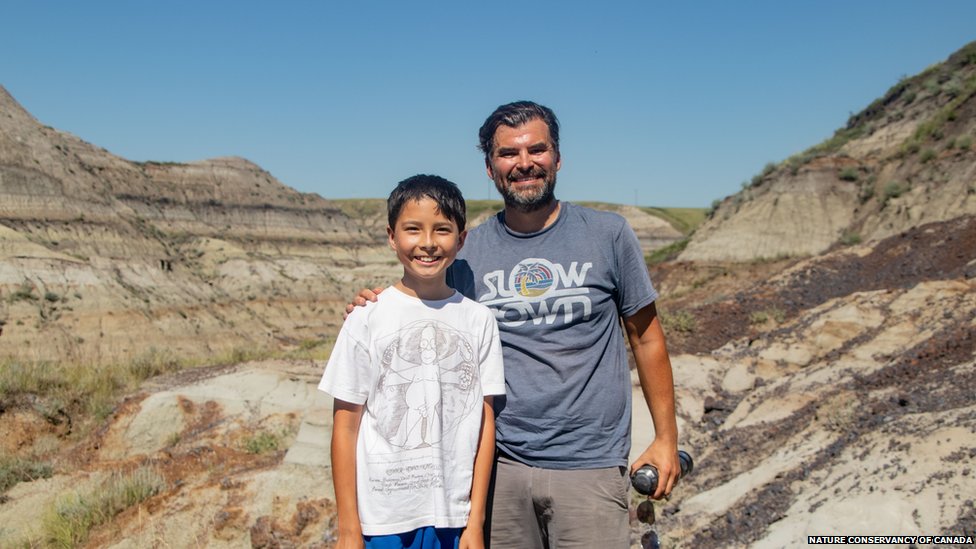 Boy finds fossil of dinosaur, best unbiased News source News Without Politics. Nathan Hrushkin and dad