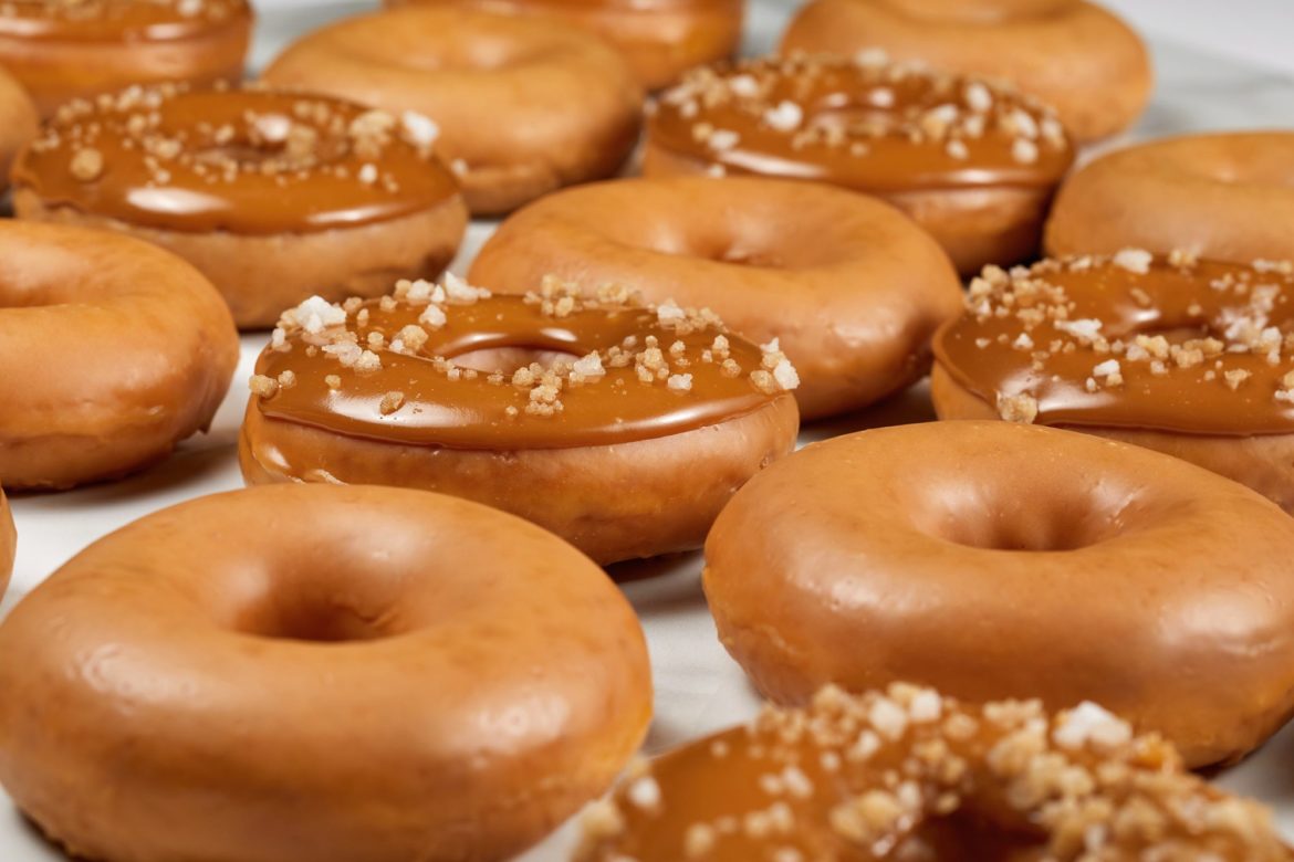 Krispy Kreme Now Selling Caramel-Glazed Donuts- First Time Ever!