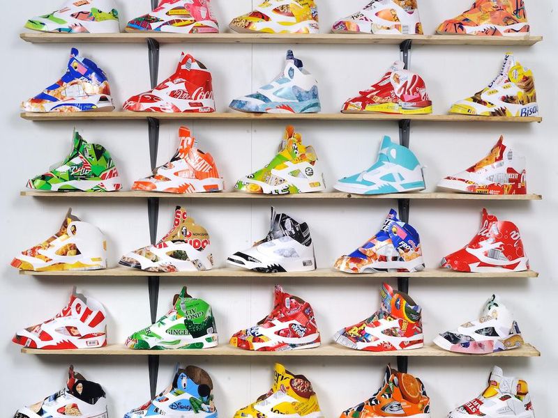 Artist Fashions Nike Air Jordan 5s From Trash