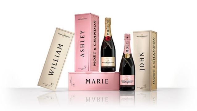 Personalize Bottles of Moet & Chandon Champagne for Your Loved Ones
