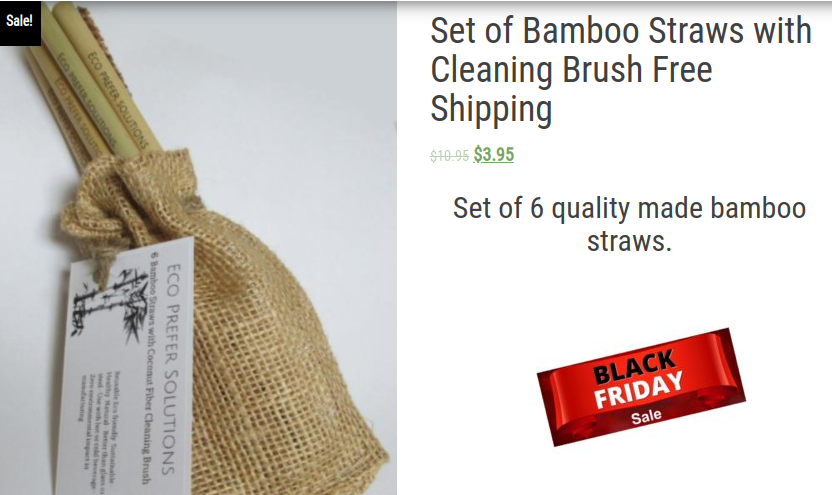 Best black friday super deal of the decade reusable eco prefer bamboo straws 