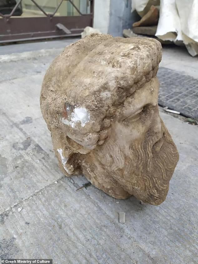 Ancient Greek god's bust found during Athens sewage work, learn more from News Without Politics, non-political news source