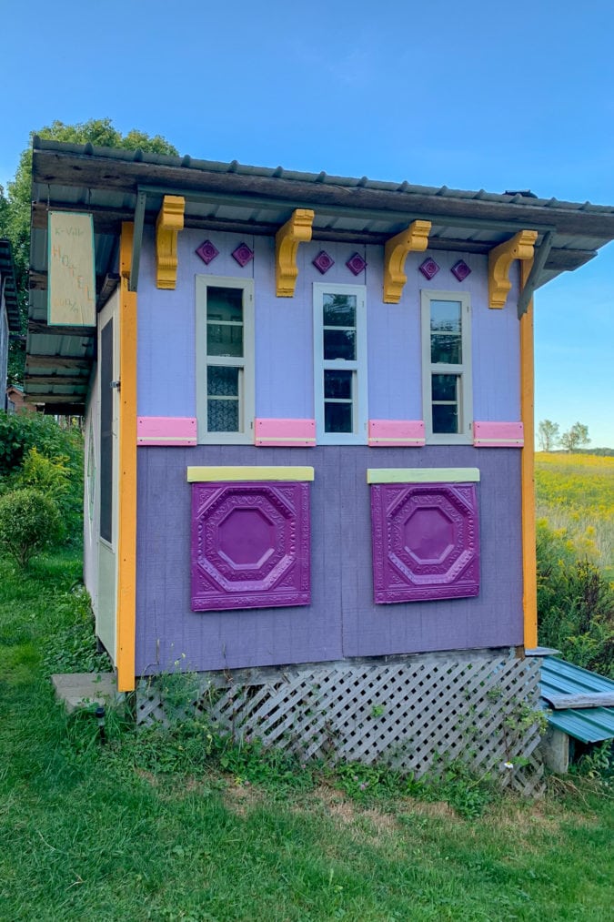 Karenville, a whimsical village of tiny houses in Ithaca, travel on the road to Ithaca, learn more about staying in Karenville, News Without Politics, no bias
