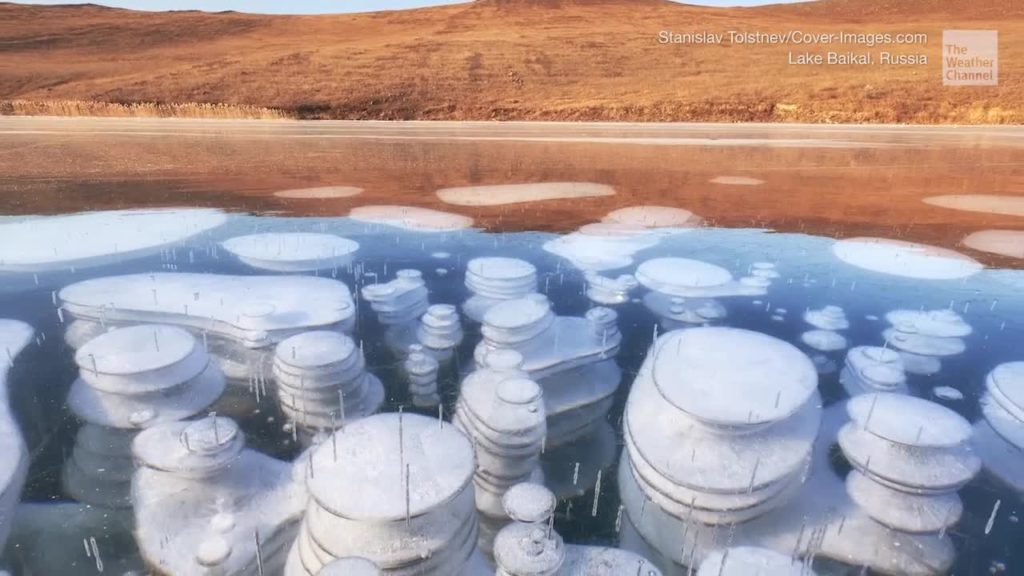 Lake Baikal, frozen methane bubble spotted, travel, no bias, unbiased, environment, world news