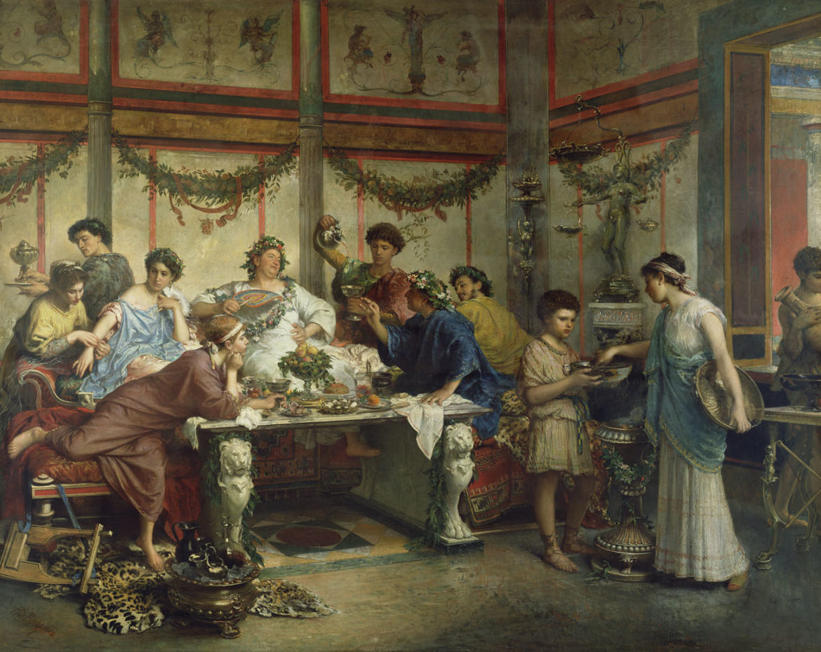 How did the Ancient Romans Feast?