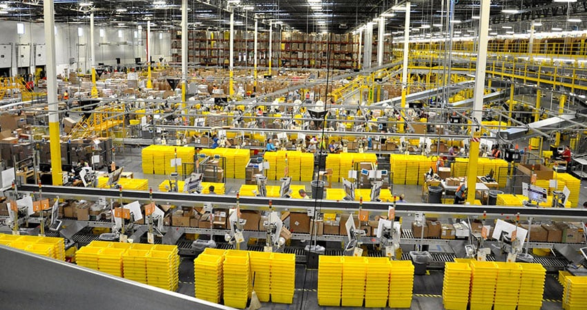 Amazon warehouse evacuated in hazmat scare