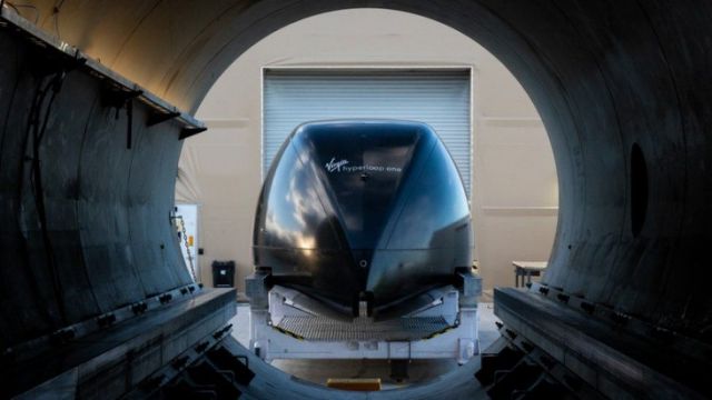 Virgin Hyperloop Historic Test with Passengers