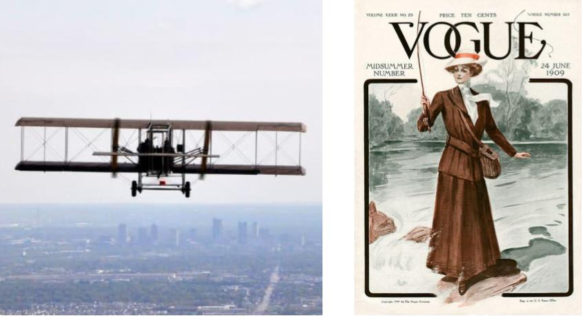 This day in history: first flight & first Vogue published