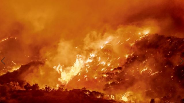 Wildfire Erupts Outside Los Angeles