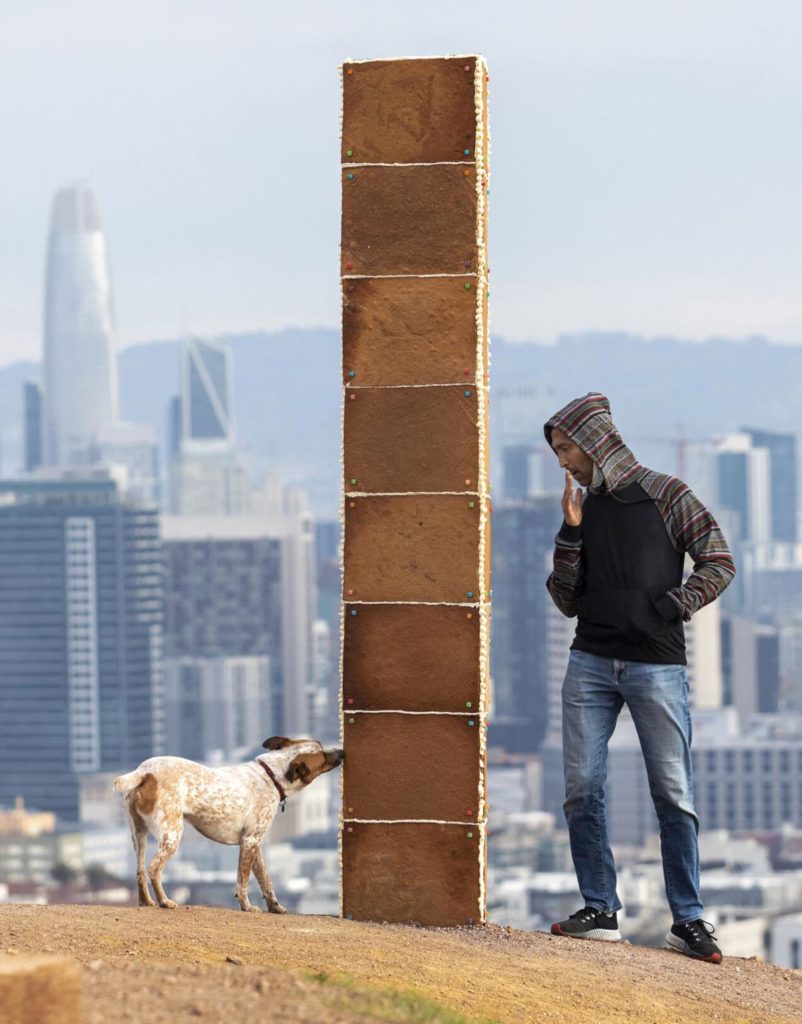 Mysterious Gingerbread Monolith Appears , follow NWP, News Without Politics about monoliths, San Francisco, holidays, unbiased news, non political news