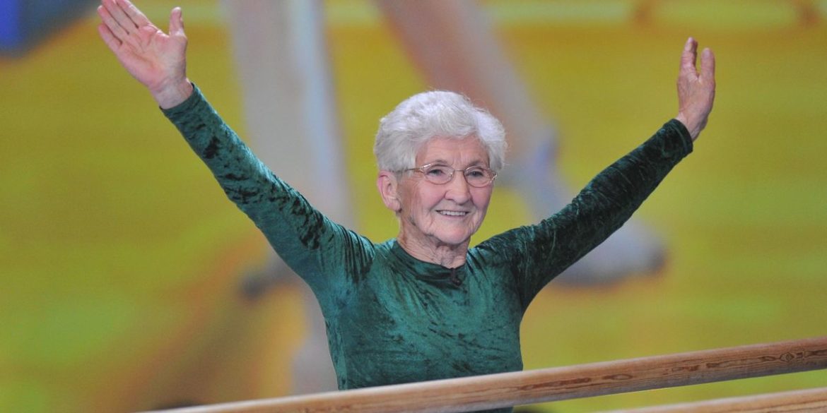 World’s Oldest Gymnast, 95, goes viral