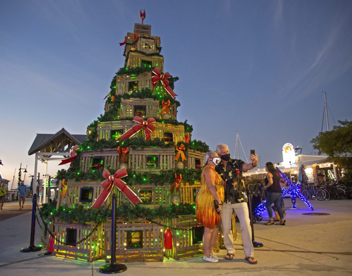 Christmas tree made out of lobster traps!