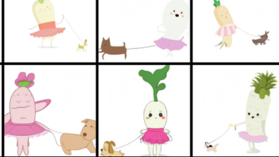 AI draws dog-walking baby radish in a tutu, arts, technology, AI, learn more from News Without Politics, NWP, unbiased news source, non political