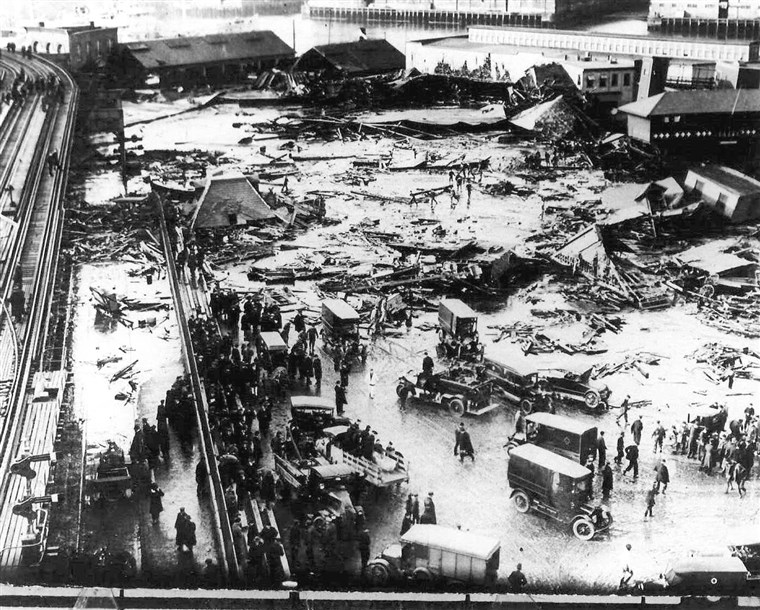 Great Boston molasses flood-this day in history