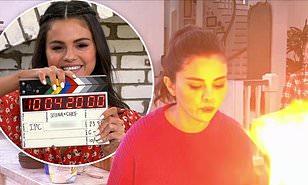 Selena Gomez Almost Sets Her Kitchen On Fire, follow News Without Politics about entertainment, celebrity shows, non-political news source