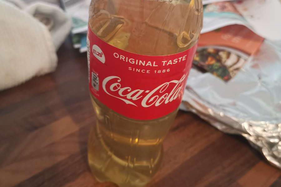 Found: bottle of urine included with meal kit. What?