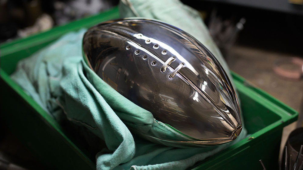 Tiffany's Super Bowl Vince Lombardi Trophy, stay updated on football, NFL, how its made, best news other than politics