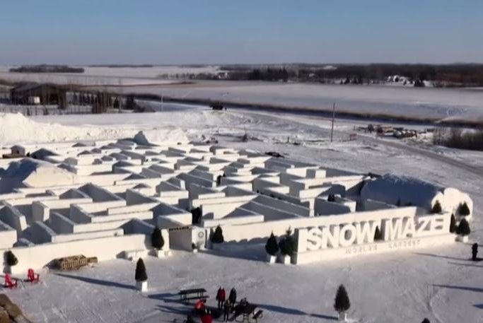 world's largest snow maze nonpartisan news source