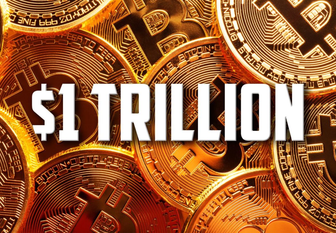 Bitcoin market value tops $1 trillion!!