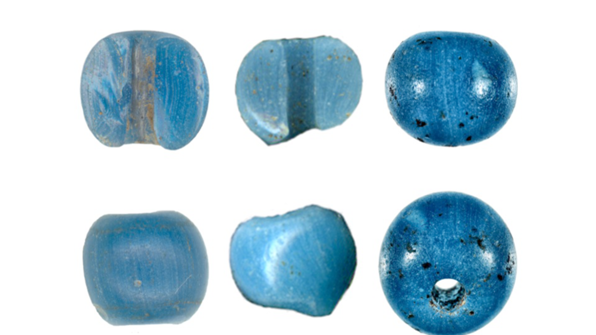 Blue beads: 1st European item in North America