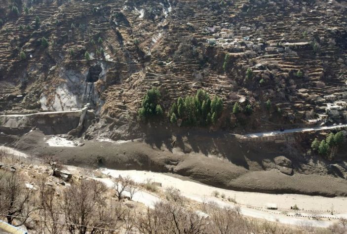 Non political news today A view of damaged dam after a Himalayan glacier broke and crashed into the dam in India Non Political news today Non Political news of the day News other than politics