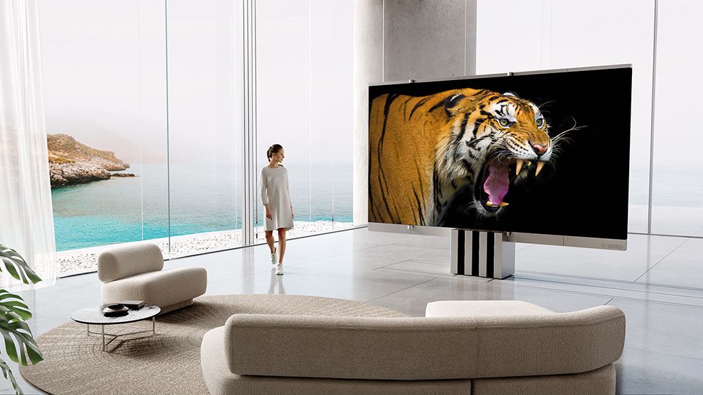 Watch this fabulous 165-Inch TV unfold into nothing!