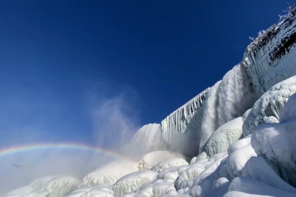 frozen niagra falls non political news non political news