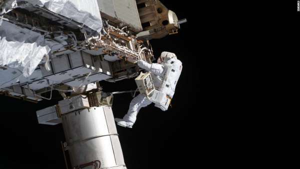 spacewalk international space station non political news