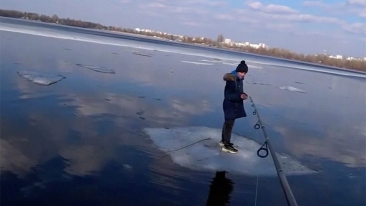 Fisherman rescues boy from ice
