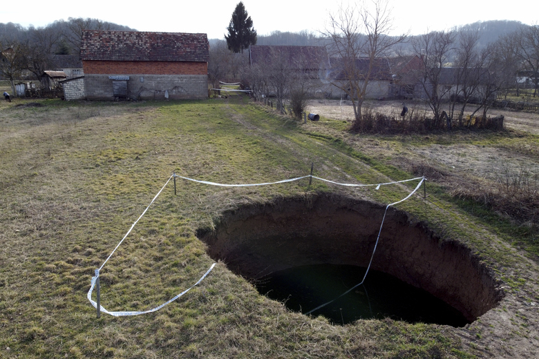 Dozens of sinkholes appearing everywhere