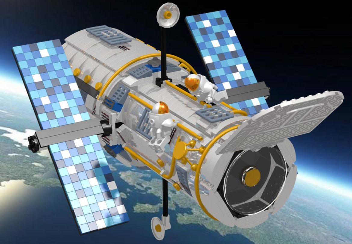 Recreate NASA’s Hubble Space Telescope mission with Lego