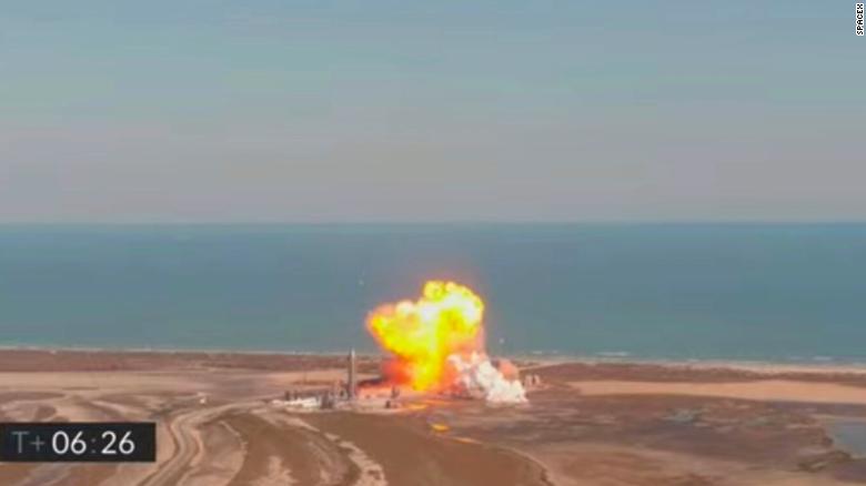 SpaceX Mars prototype lands then explodes non political news