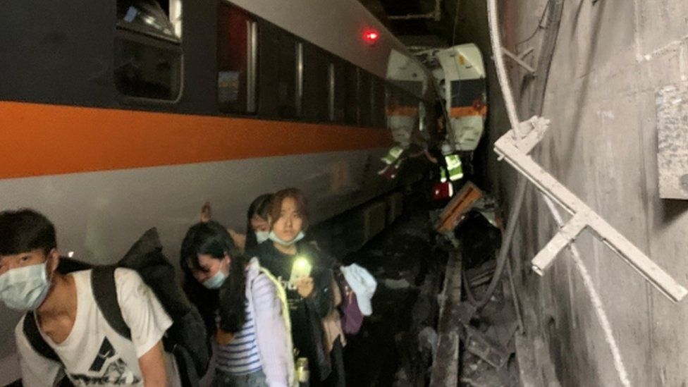 Dozens killed in Taiwan train crash