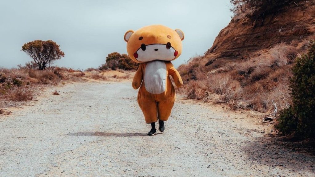 Man in bear suit walking from LA to SF for charity!, NWP, subscribe to News Without Politics, most news other than politics today, happy unbiased news