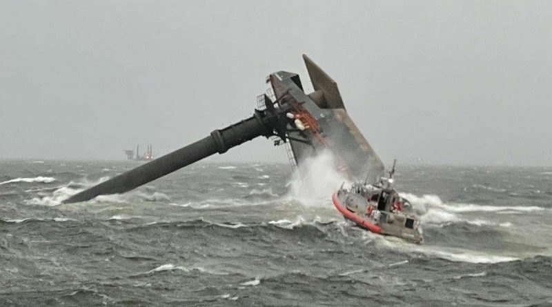 Boat Capsized in strong winds off Louisiana