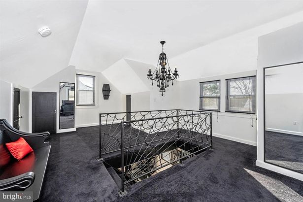 Man selling goth-horror-themed house in Baltimore, follow News Without Politics, NWP, subscribe to NWP, most news other than politics, real estate, interior decorating