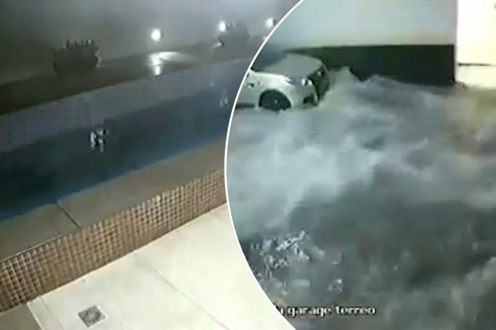 Rooftop pool collapses- watch video, follow News Without Politics, NWP subscribe, luxury apartment building, swimming pool
