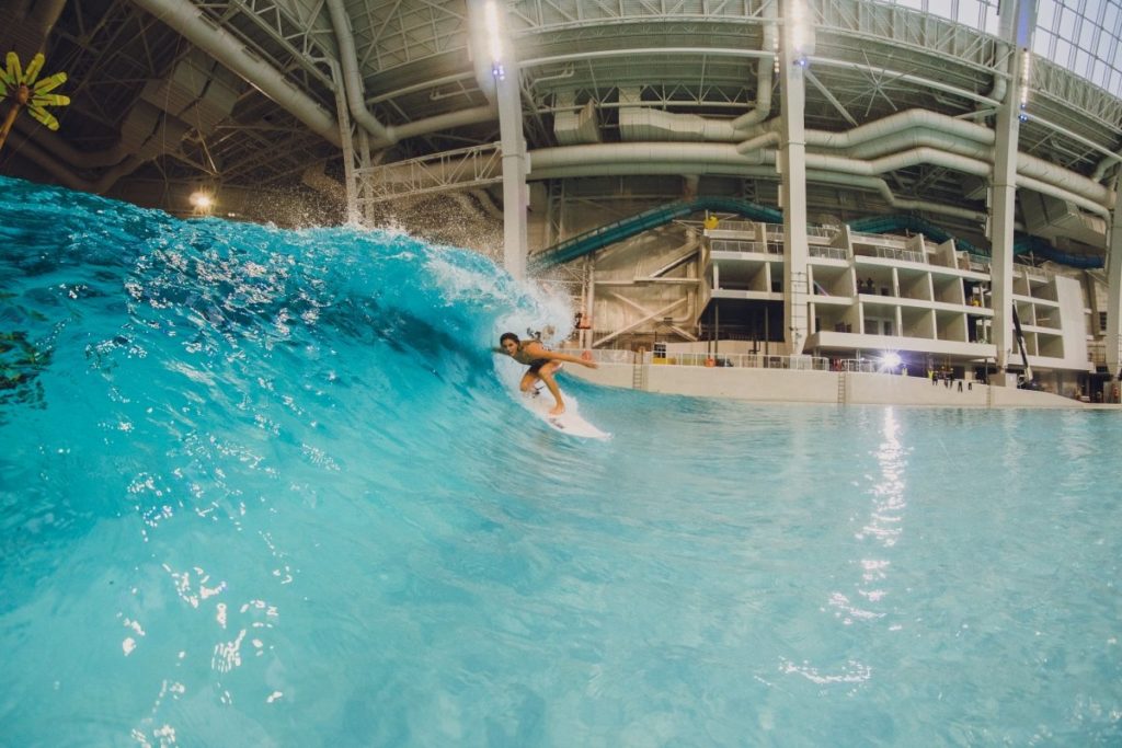 Surf in a New Jersey mall! What's it like?, Follow News Without Politics, amazing news unbiased, surfing, surfer, surf, indoors