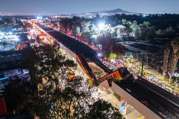 railway subway derailment mexico city unbiased news non-political news