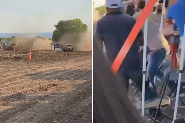 Fabens racetrack crash-car rams into spectators!